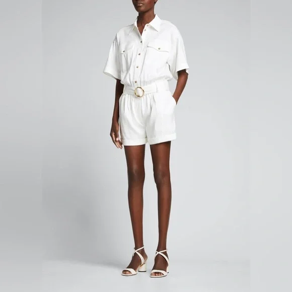 Frame Arie belted romper - Picture 2 of 9